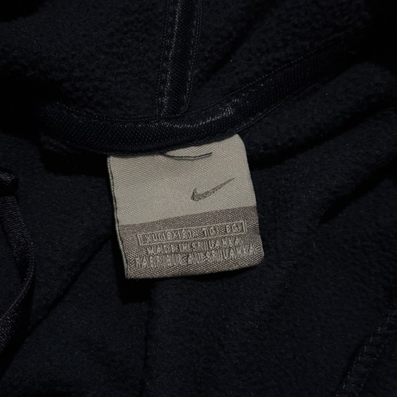 Nike Sportwear Hoodie Womens XL Blue Funnel Neck Fleece Sweatshirt Vintage - Picture 3 of 6